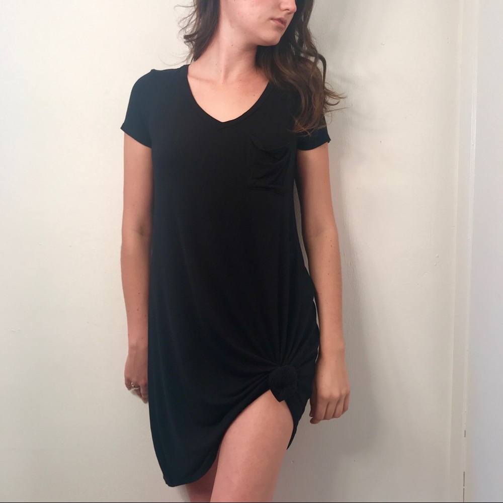 Black Charlotte Rousse flowing dress